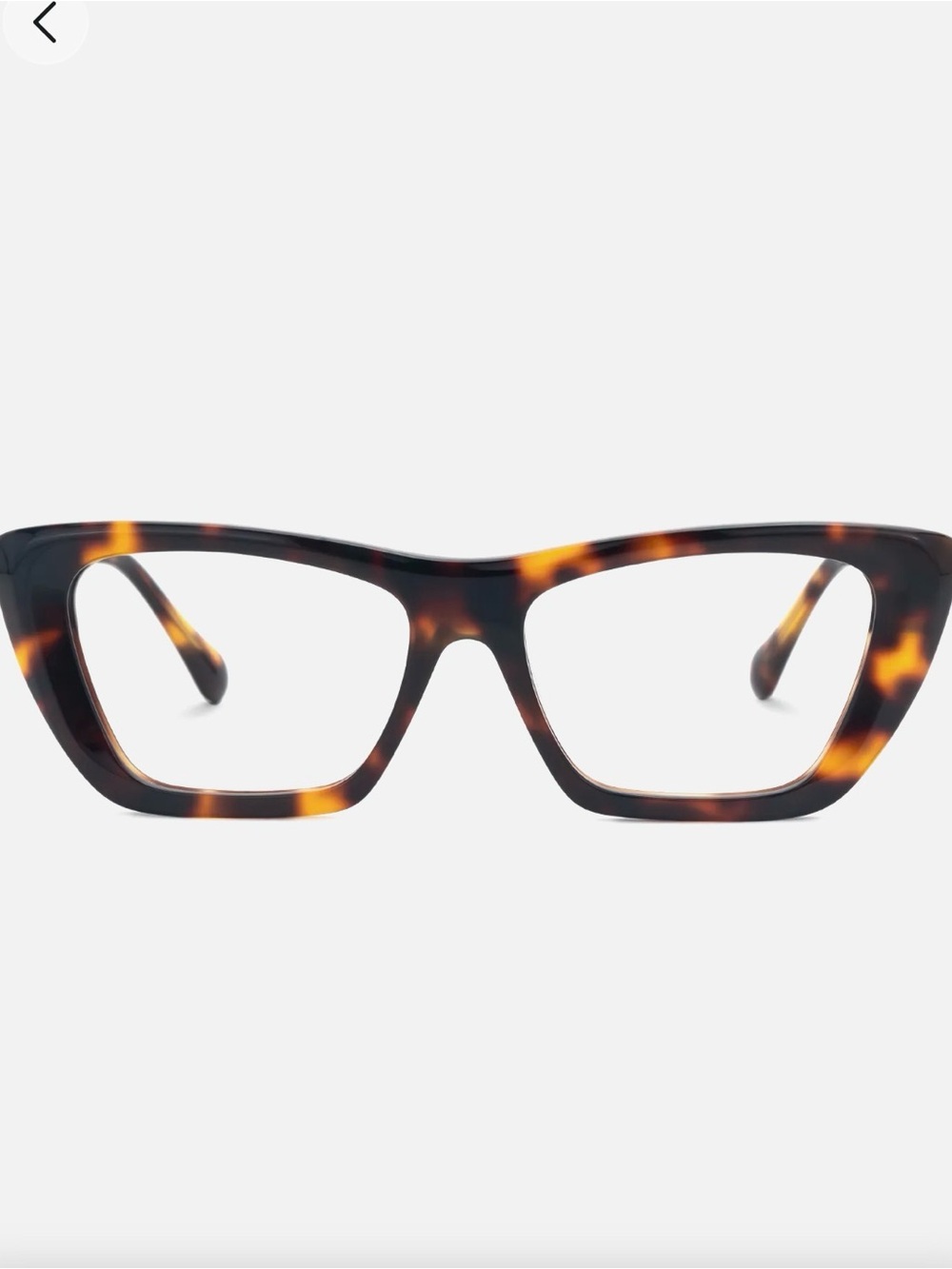 Vooglam Eyeglasses FRAMES ONLY Elese Cat Eye Tortoise Chunky angled geometric